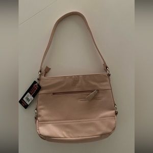 Luxury leather pink purse Stone Mountain